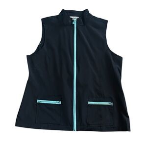 [CBK Sport] Black Vest with Aqua Accents